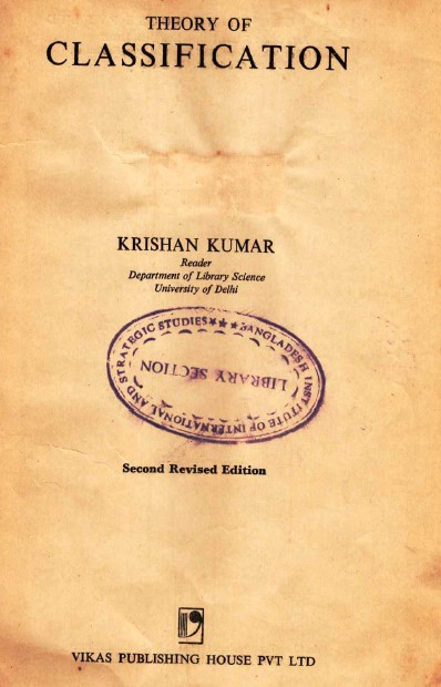 Theory fo classification