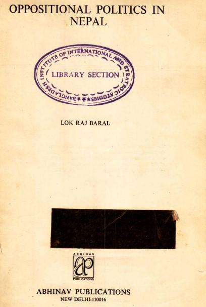 Oppositional politics in Nepal