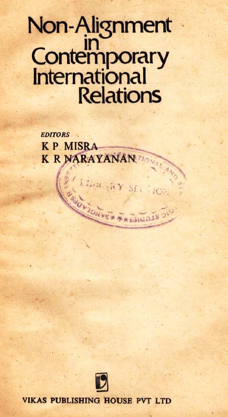 Non-alignment in contemporary national relations