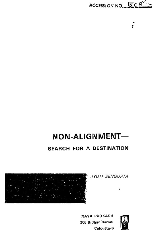 Non-alignment: seaarch for a destination